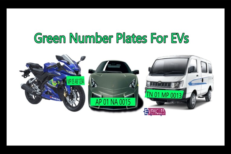 Green Number Plates To Electric Vehicles In India