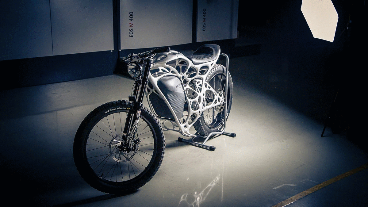 Light Rider-World’s first 3D Printed Electric Motorcycle