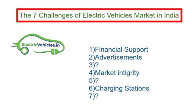 The 7 Challenges of Electric Vehicles Market in India - India's best ...
