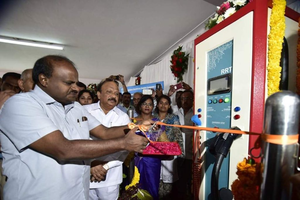 Karnataka CM inaugurates Electric Vehicle Charging Stations India's
