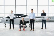 Electric Air Taxi prototype by German startup Lilium, range 300 Km