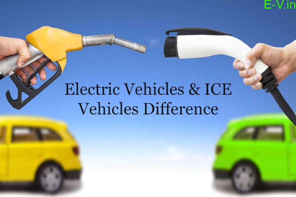 Differences between Electric vehicles & ICE vehicles Promoting Eco