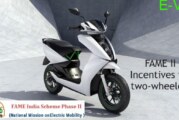 FAME II Scheme-Electric two-wheeler & their incentives amounts 
