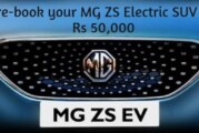 Pre-book your MG ZS Electric SUV for Rs 50,000