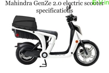 Mahindra GenZe 2.0 electric scooter specifications, Review & Price