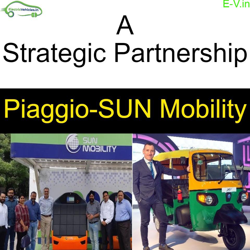 SUN Mobility agrees to support Piaggio with its smart batteries