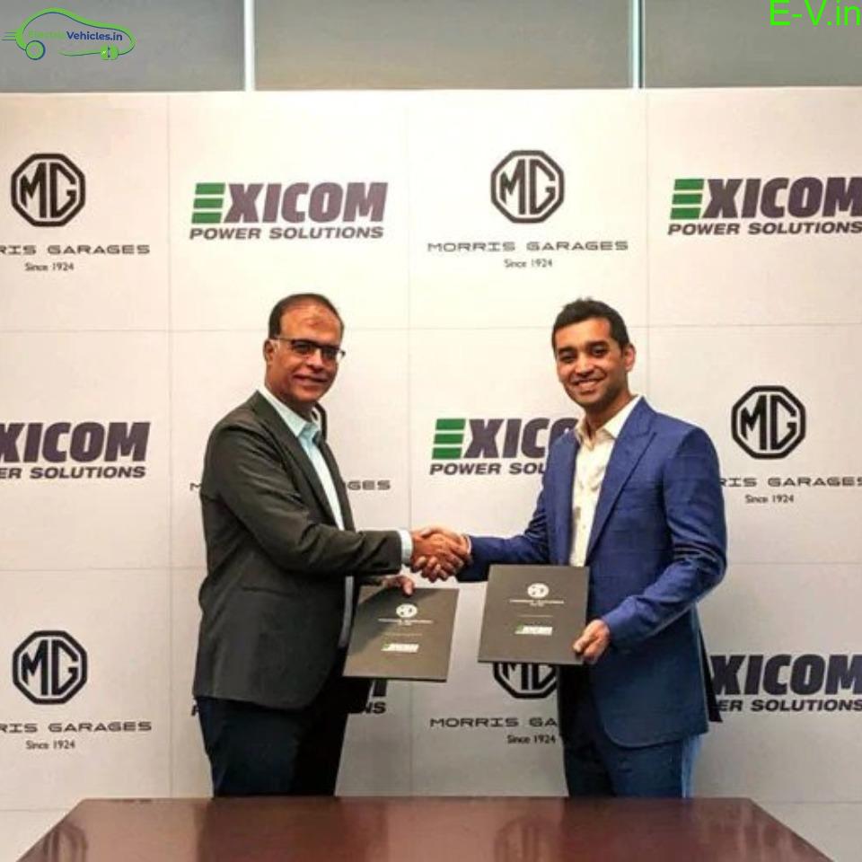 MG Motor India join hands with Exicom