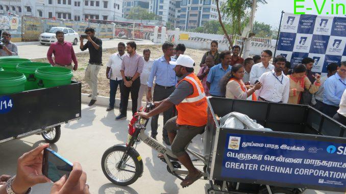 e-Tricycles in Chennai for garbage collection