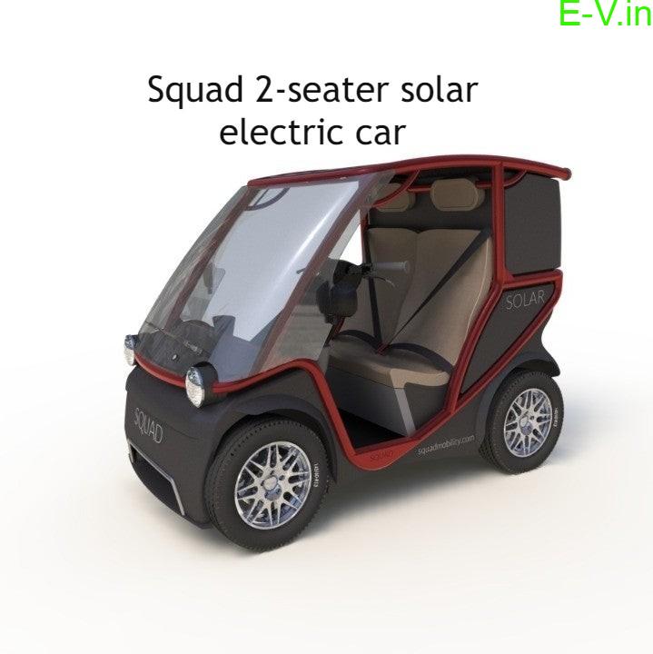 Squad 2-seater solar electric car