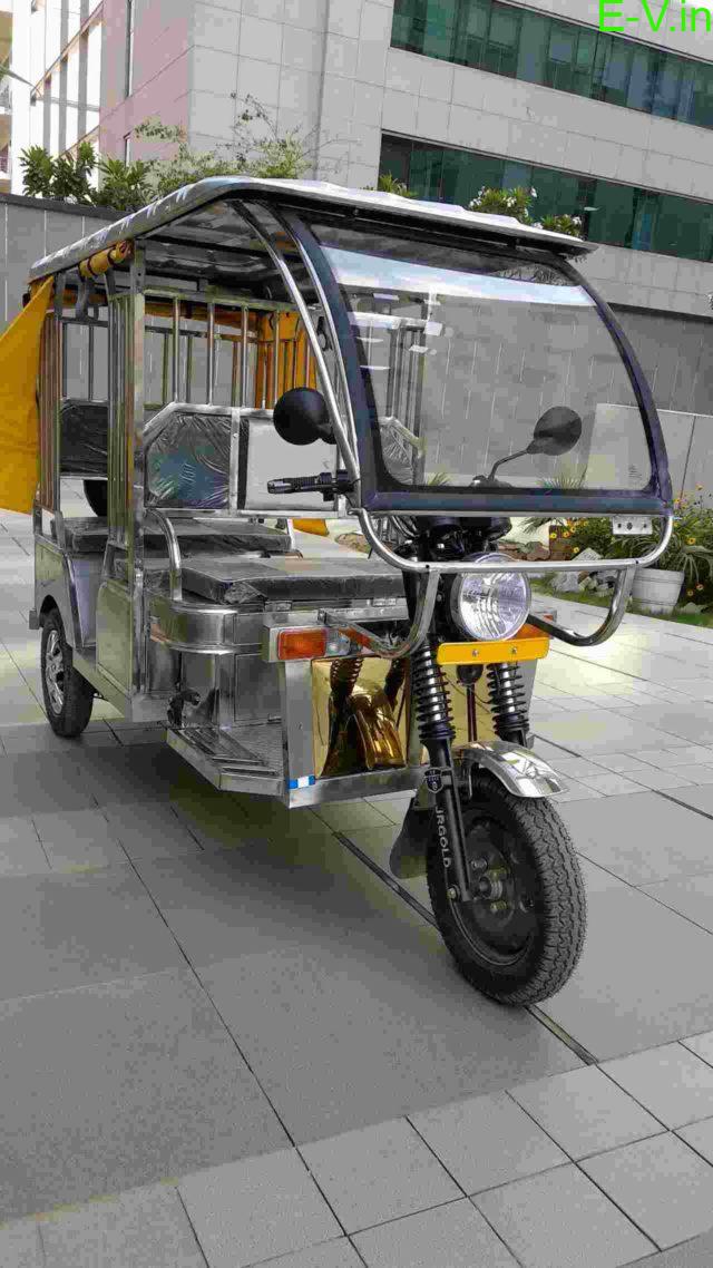 First Stainless-Steel E-rickshaw in India