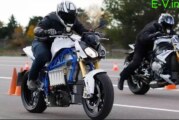 BMW electric motorcycles with wireless charging