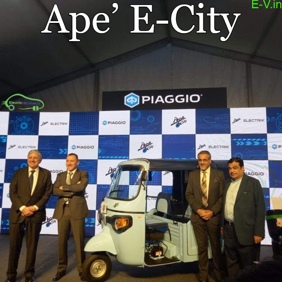 Piaggio launched Ape’ E-City