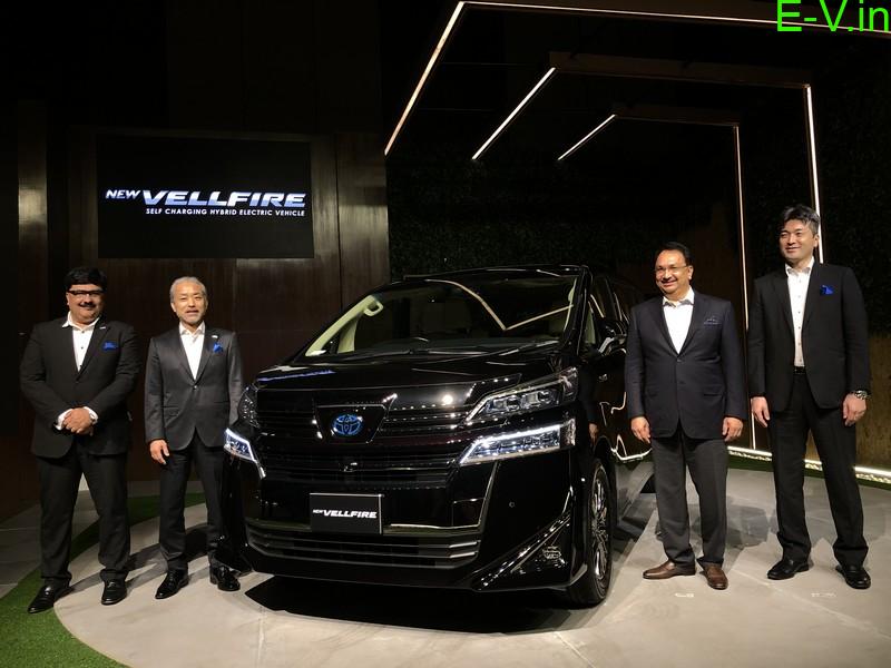 Selfcharging hybrid EV 'Vellfire' launch in India by Toyota India's
