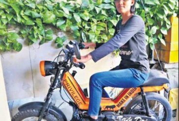 Hyderabad youngster converted a Moped into hybrid bike