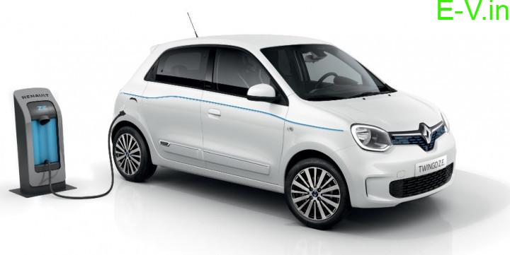 Renault's fully electric vehicle Twingo 