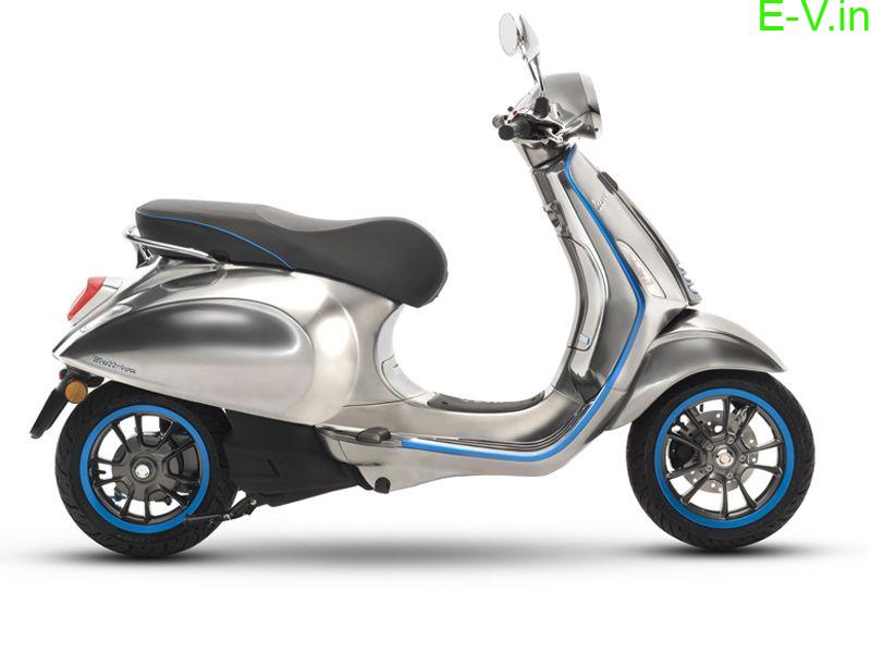 Vespa Elettrica electric scooter gives 100 Km of range