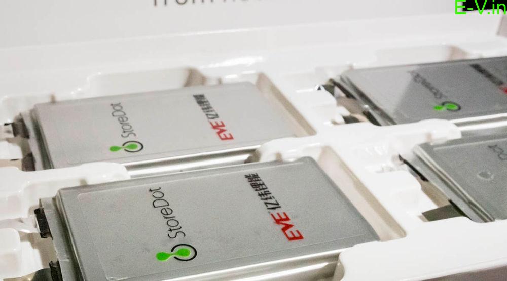 StoreDot extreme fast-charging batteries
