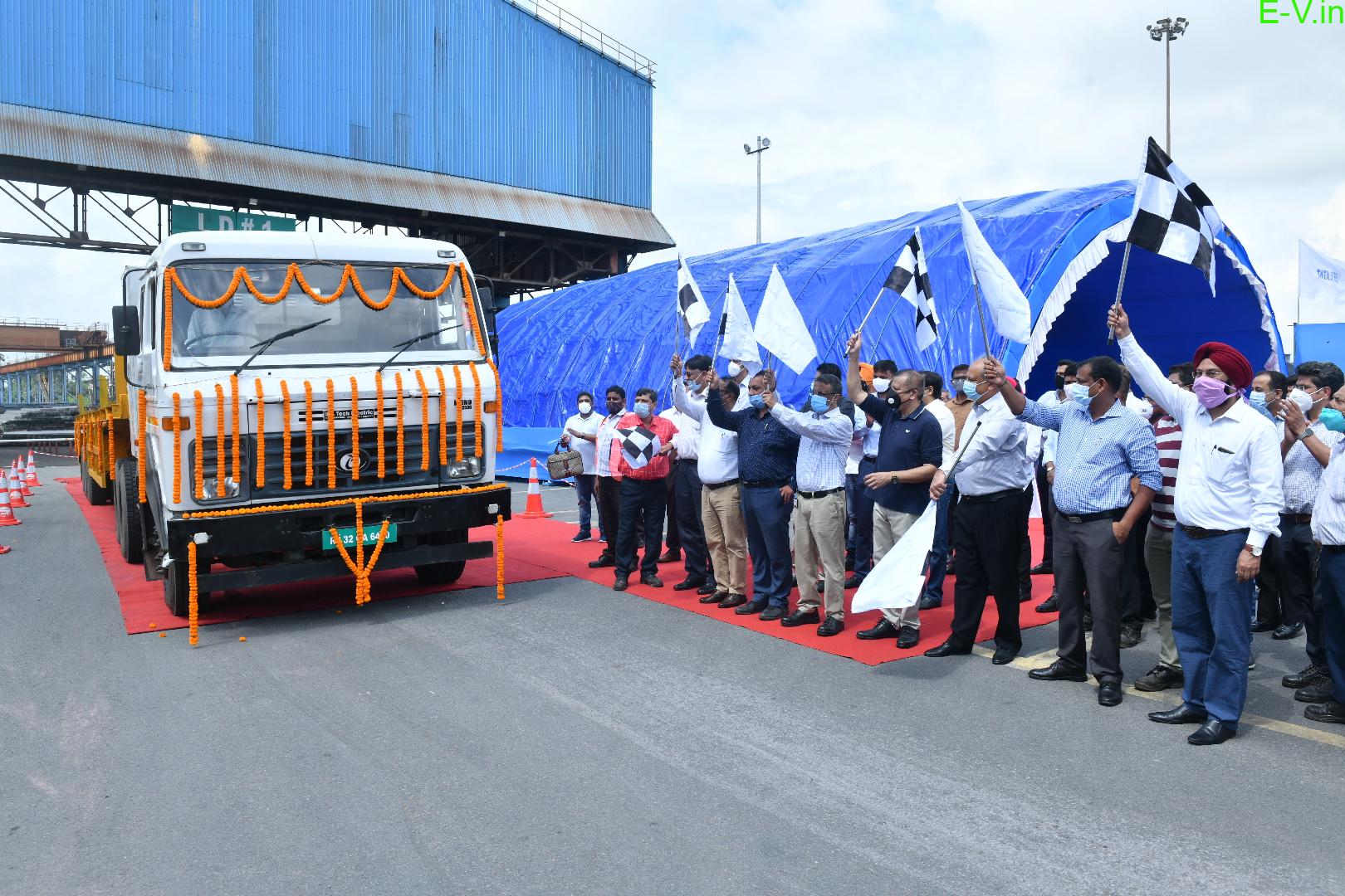 Tata Steel uses electric vehicles