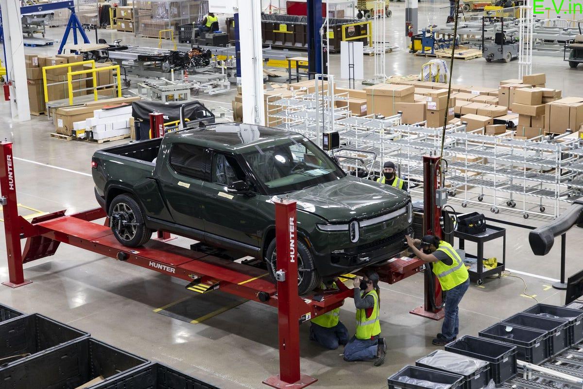 Rivian electric vehicle factory