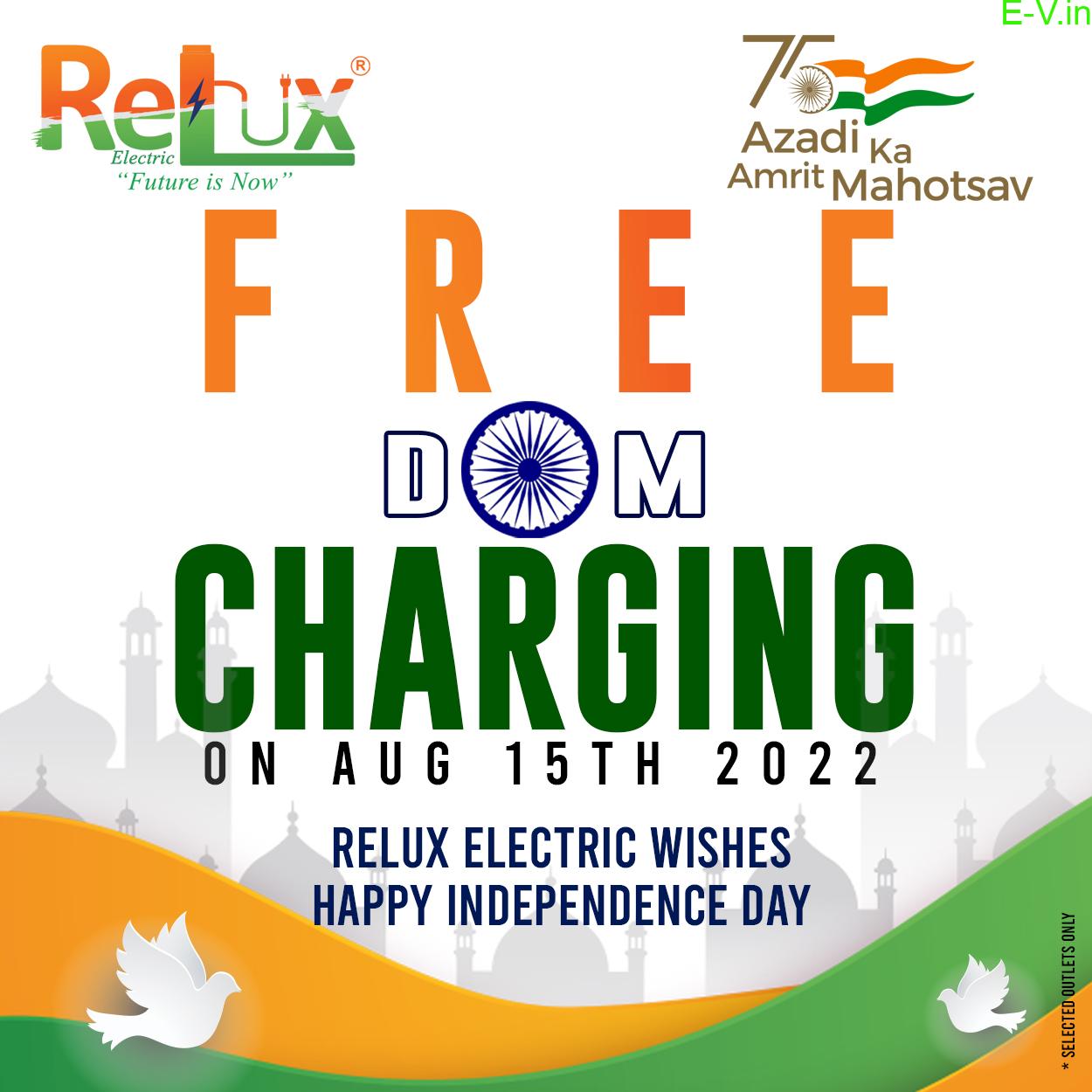 Freedom Charging Offer from RELUX