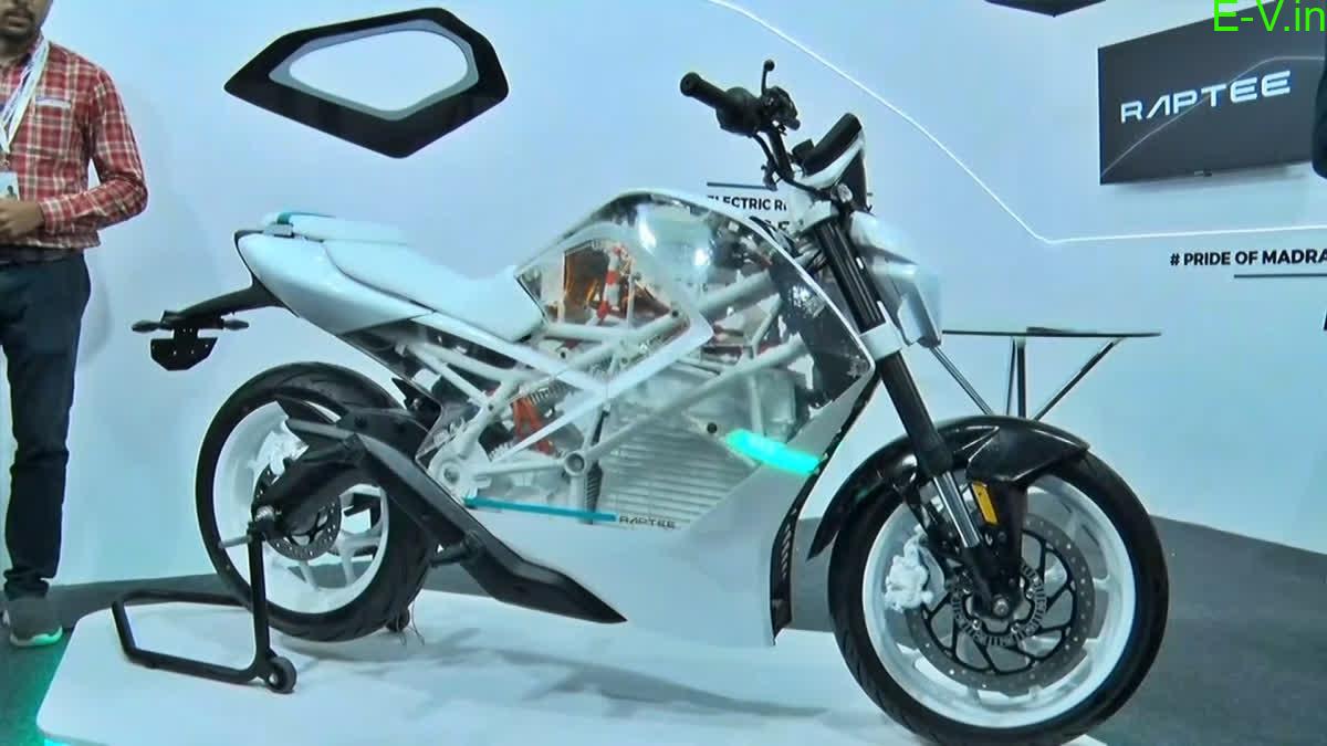 Raptee Energy's new electric motorcycle breaks cover, promises 150 km range