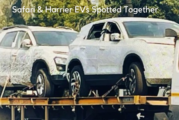 ARAI EV certification for Safari EV and Harrier EV spotted on tow truck.