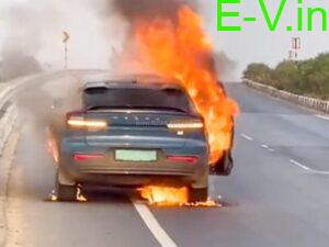 volvo c40 electric fire