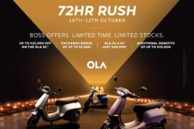 Ola Electric announces ‘BOSS 72-hour Rush’ with discounts of up to ₹30,000 on the S1 portfolio; and additional benefits of up to ₹25,000