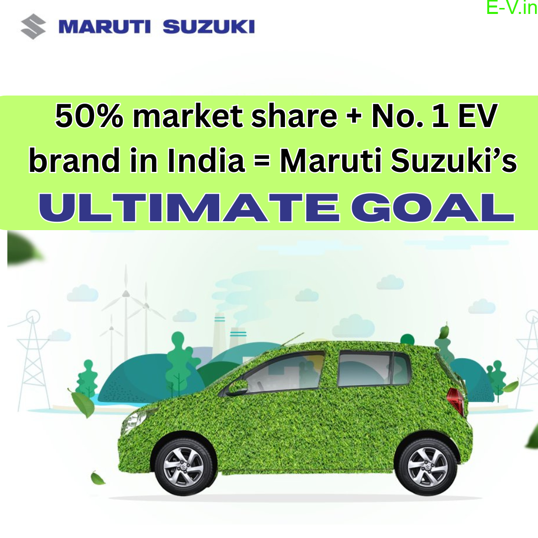 50% market share + No. 1 EV brand in India = Maruti Suzuki’s ultimate goal!