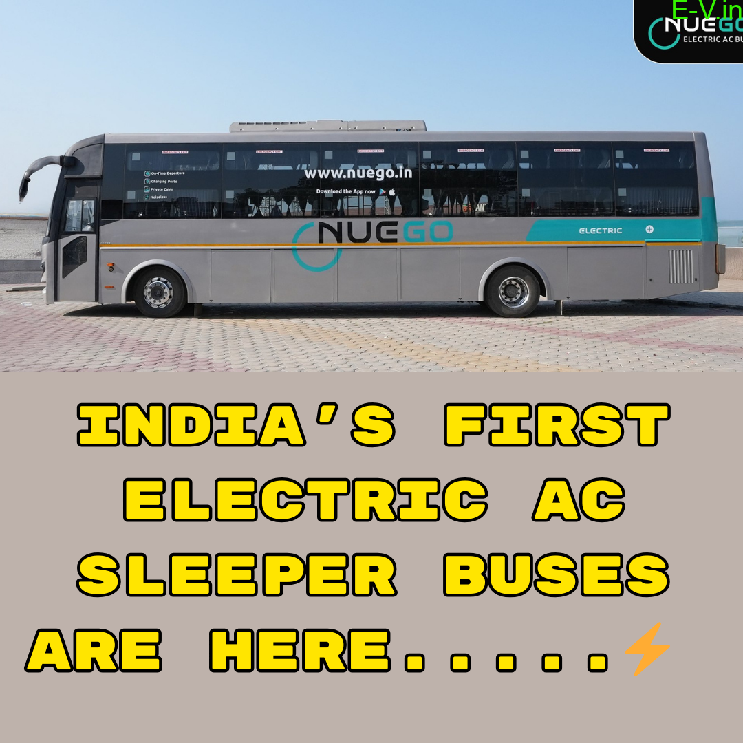India's first electric AC sleeper buses are here! ⚡️