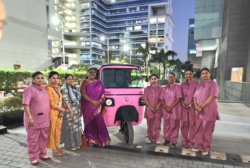 Omega Seiki Mobility Launches 2,500 Pink Auto Rickshaws Driven by Women Across India