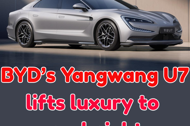 BYD Unveils Yangwang U7 EV Featuring Groundbreaking Self-Lifting Magnetic Suspension