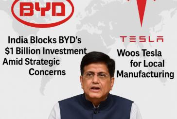 India Rejects BYD’s $1B EV Investment, Looks to Tesla for Strategic Partnership