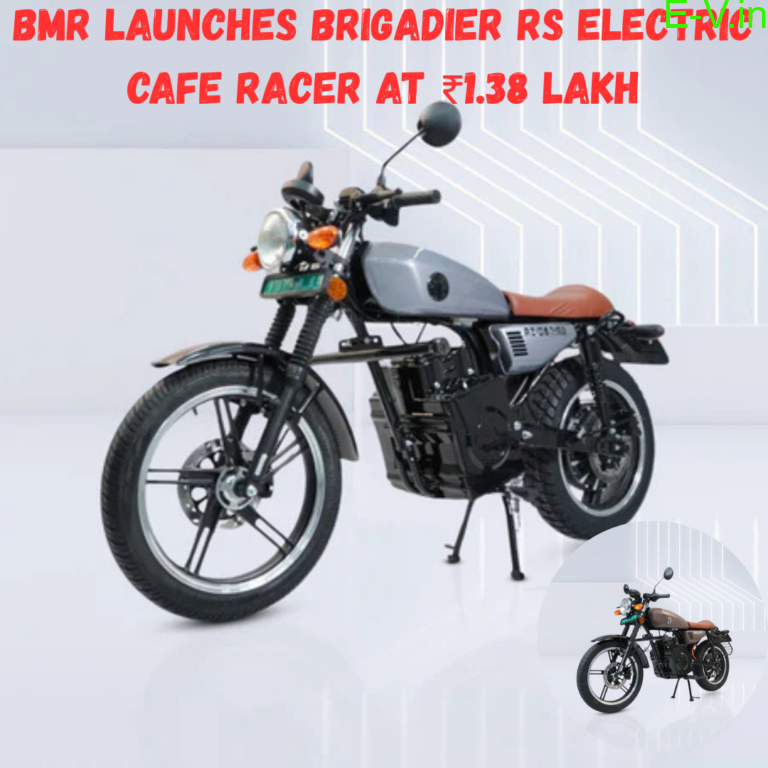 cafe racer under 1 lakh - BMR Launches Brigadier RS Electric Cafe Racer at ₹1.38 Lakh - India's