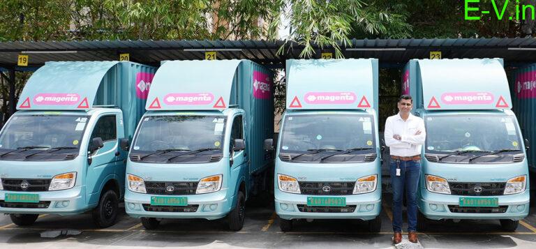 Mr.-Maxson-Lewis-Founder-CEO-Magenta-Mobility-with-the-fleet-of-Tata-Ace-EVs-low