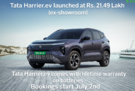 Tata Harrier EV Debuts at ₹21.49 Lakh with 627km Range and Lifetime Battery Warranty