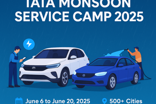 🚗 Tata Motors Rolls Out Free Monsoon Check-Up Camp Across India — Over 1,090 Workshops Activated