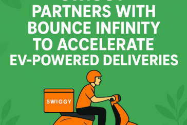 Swiggy Partners with Bounce Infinity to Accelerate EV-Powered Deliveries