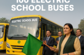 Delhi Flags Off 100 Electric School Buses to Ensure Cleaner, Safer Commutes for Children